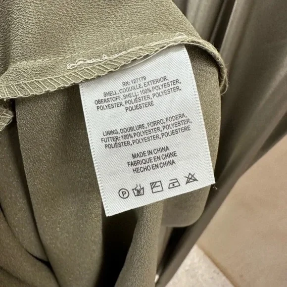 Jenny Yoo Brenna style Sage long cocktail gown/bridesmaid dress NWT sz 14 - Picture 6 of 16